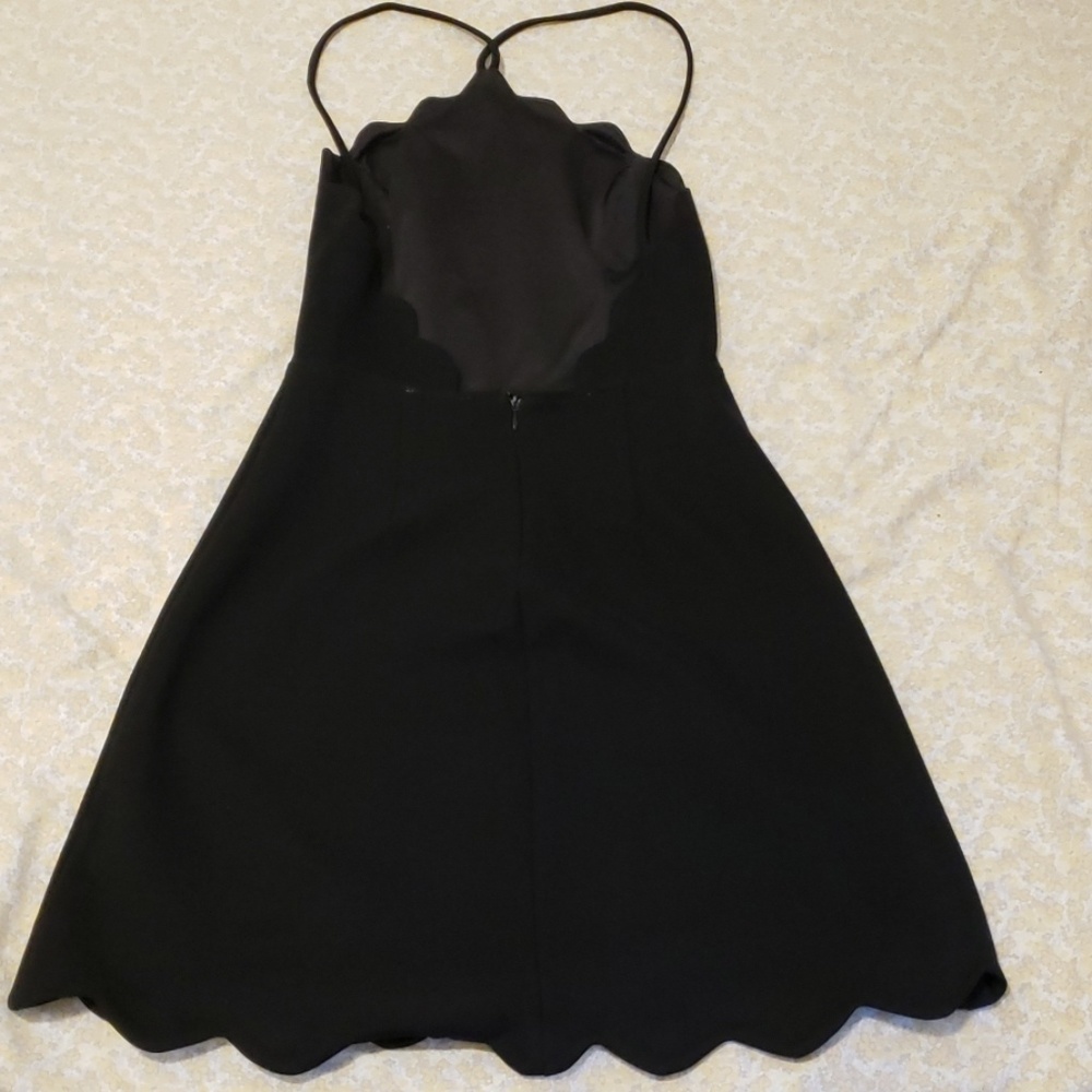 Lulus Black Backless Skater Dress - Picture 3 of 4